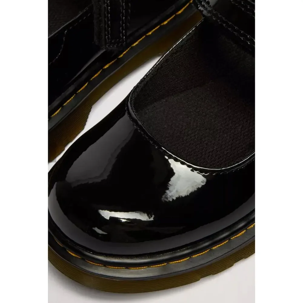 Dr. Martens Maccy II Patent Leather Mary Jane Shoes Kids Size 2 Velcro Strap Y2K